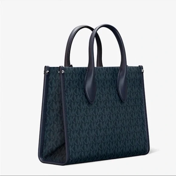 Michael Kors Small Mirella Tote Shoulder Crossbody Bag Admiral - Picture 5 of 5